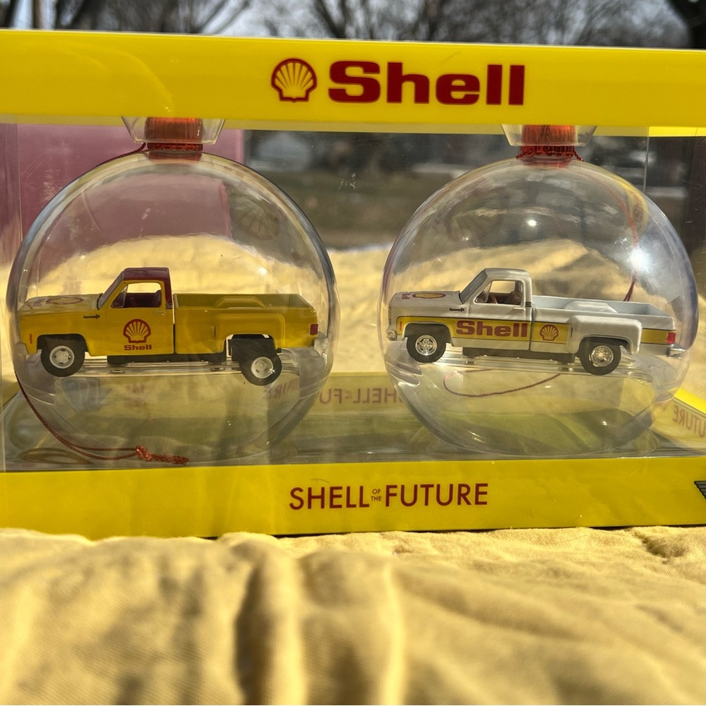 NEW M2 Christmas Ornaments with Shell Trucks 1974 Chevrolet Cheyenne Super 30